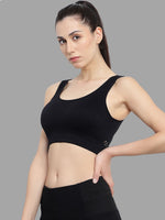 Velvi Figure Black Sports Bra