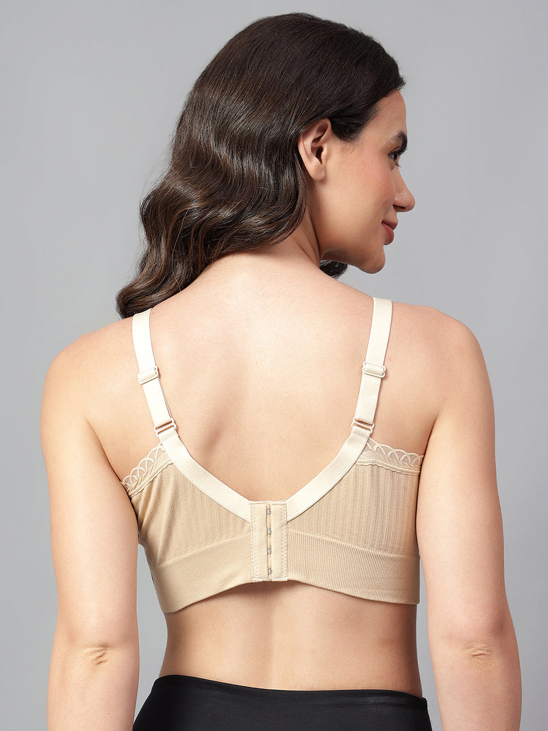 Velvi Figure Stylish Sports Bra - Beige