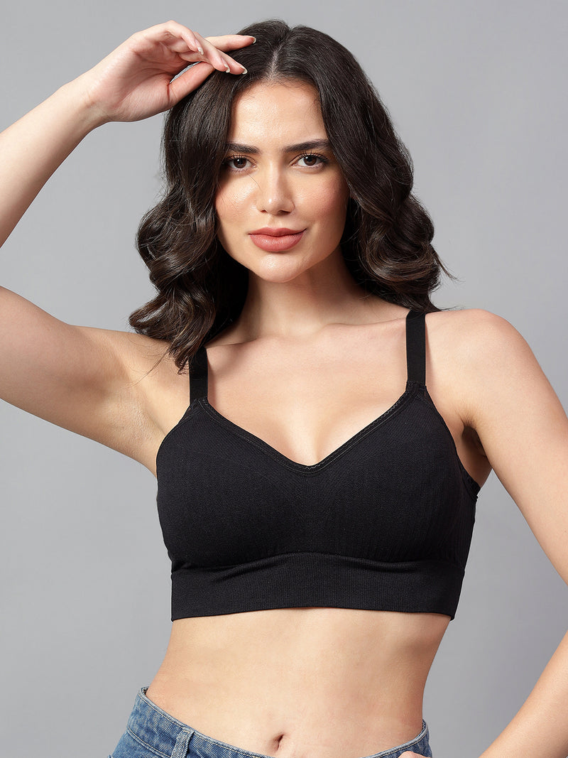 Velvi Figure Stylish Sports Bra - Beige