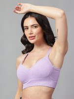 Velvi Figure Stylish Sports Bra - Purple