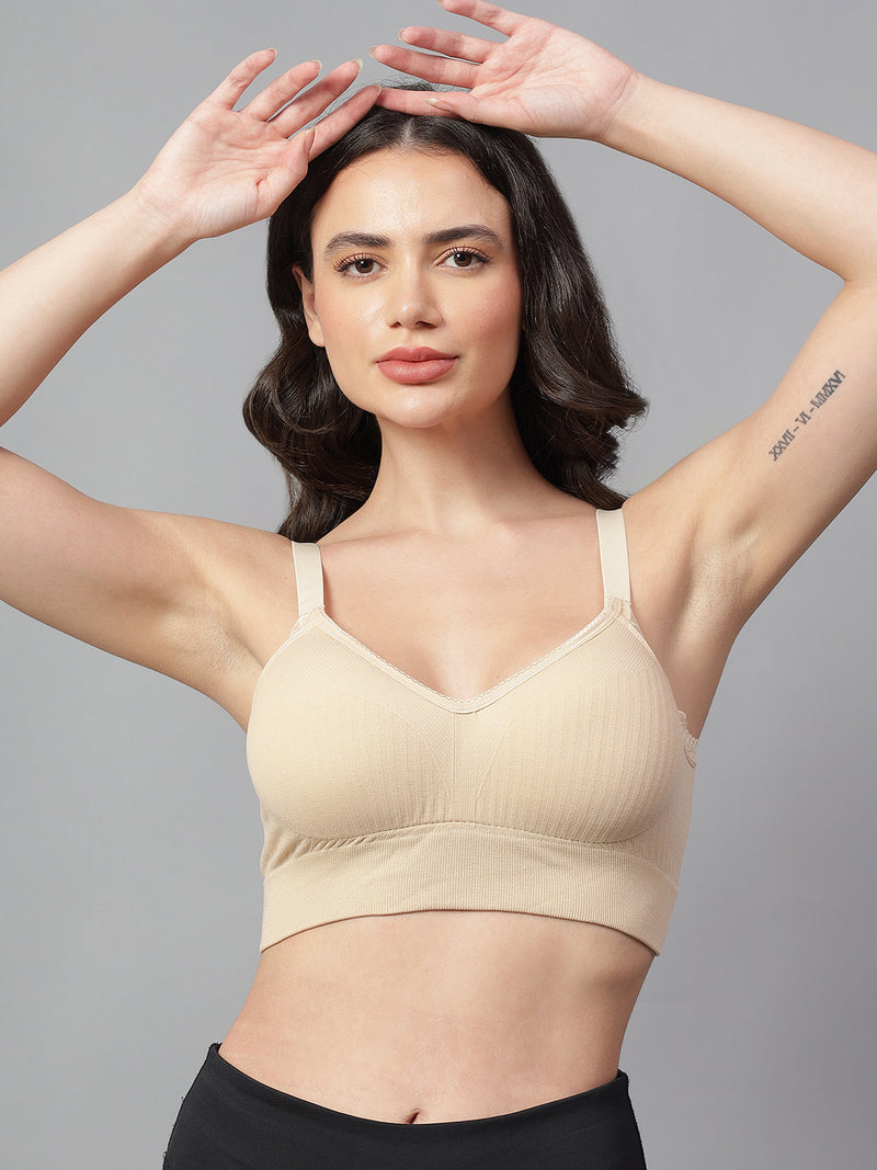 Velvi Figure Stylish Sports Bra - Black