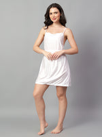 Velvi Figure Sexy Nightwear for Women - White