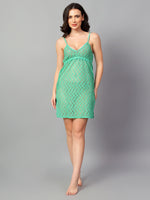 Velvi Figure Sexy Lace Sleepwear - Green