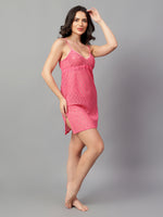 Velvi Figure Sexy Lace Sleepwear - Pink