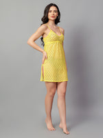 Velvi Figure Sexy Lace Sleepwear - Yellow