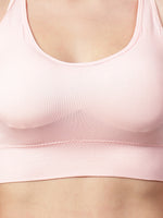 Velvi Figure Stylish Sports Bra - Pink