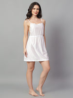 Velvi Figure Sexy Nightwear for Women - White