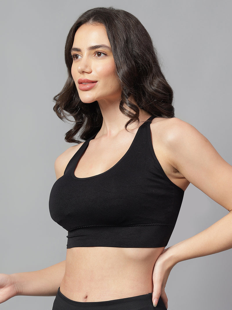 Velvi Figure Stylish Sports Bra - Pink