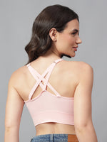 Velvi Figure Stylish Sports Bra - Pink