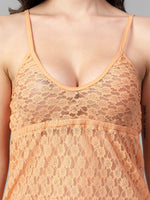 Velvi Figure Sexy Lace Sleepwear - Pink