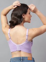 Velvi Figure Stylish Sports Bra - Purple