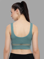 Velvi Figure Green Sports Bra