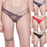 Velvi Figure Low Waist Bikini Cage Panty Multicolor - Pack of 4