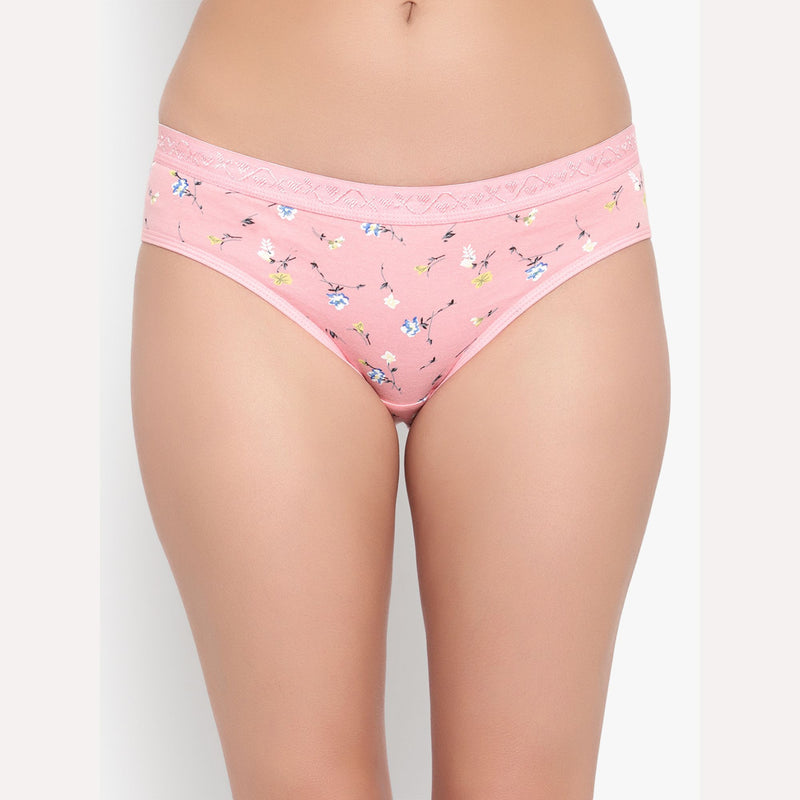 Velvi Figure Combo Sexy Pink Babydoll Lingerie & Pack of 3 Cotton Panty