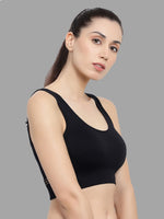 Velvi Figure Black Sports Bra