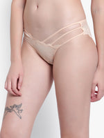 Velvi Figure Low Waist Bikini Cage Panty (Beige)