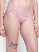 Velvi Figure Low Waist Bikini Cage Panty (Pink)