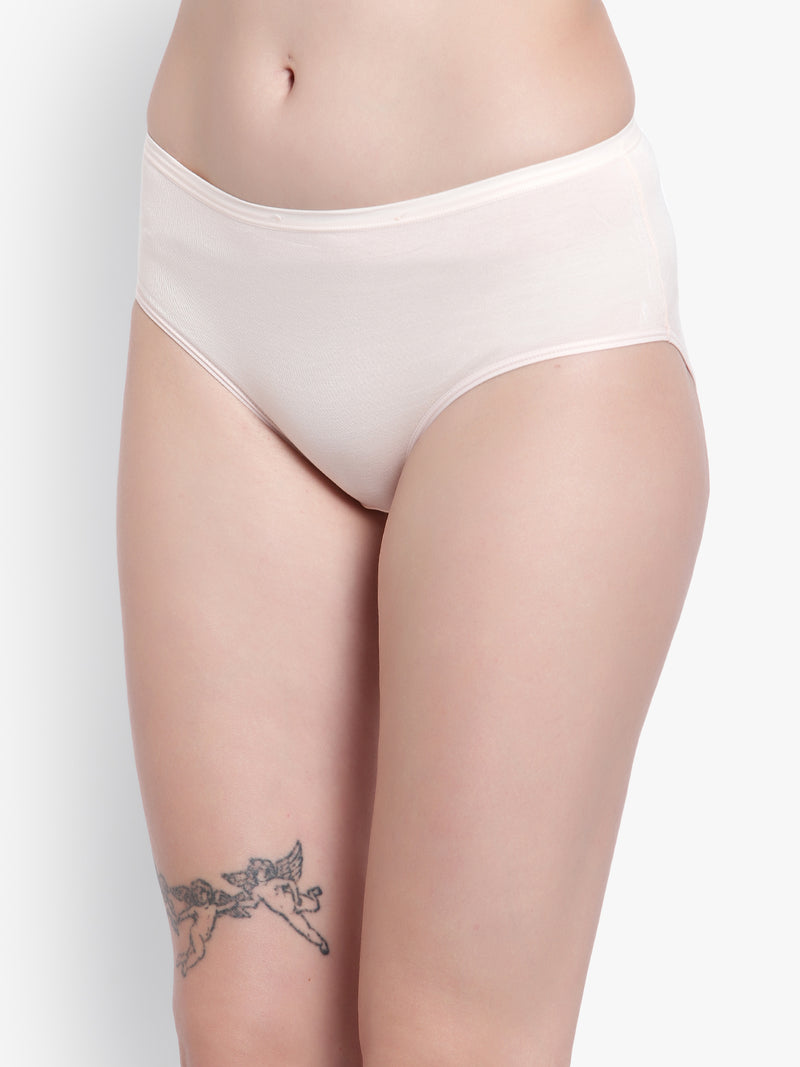 Velvi Figure Mid Waist Bikini Panty (Off-White)