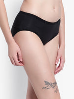 Velvi Figure Mid Waist Bikini Panty (Black)
