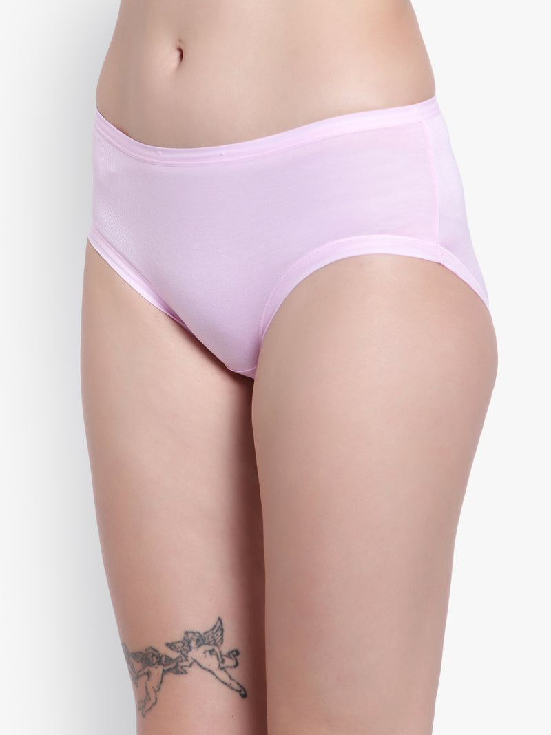 Velvi Figure Mid Waist Bikini Panty (Light Pink)