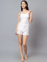 Velvi Figure White Sleepwear & White Babydoll Nighty Pack of 2