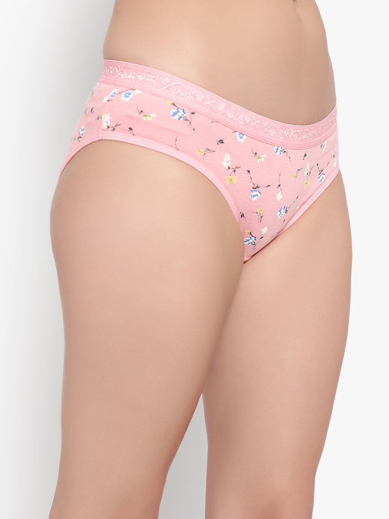 Velvi Figure Pink Floral Bikini Panty