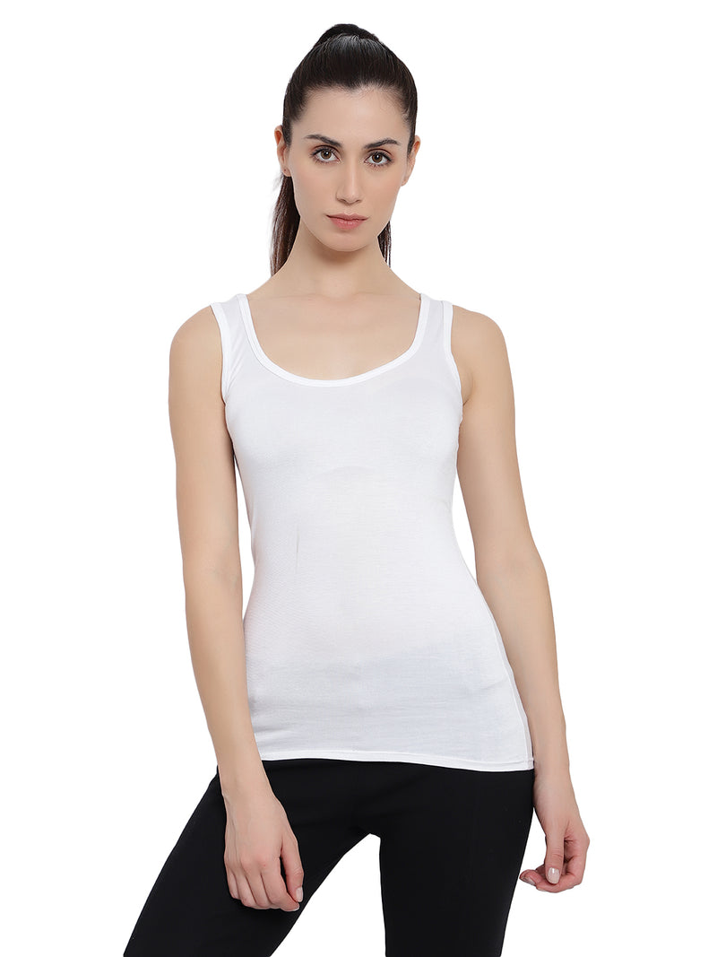 Velvi Figure White Camisole