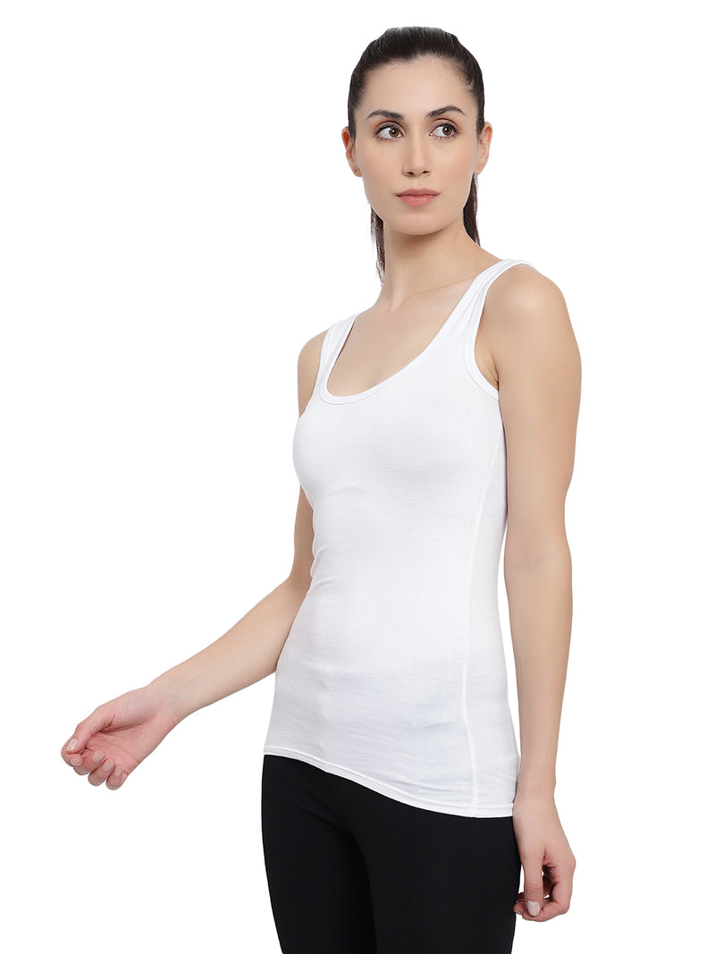 Velvi Figure White Camisole