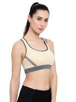 Velvi Figure Yellow Sports Bra