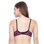 Velvi Figure Purple Leopard Printed Padded Bra